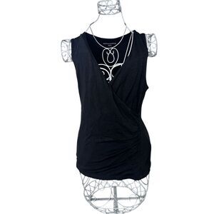 Soft‎ Surroundings Black Tank Sleeveless Top Blouse women size medium
